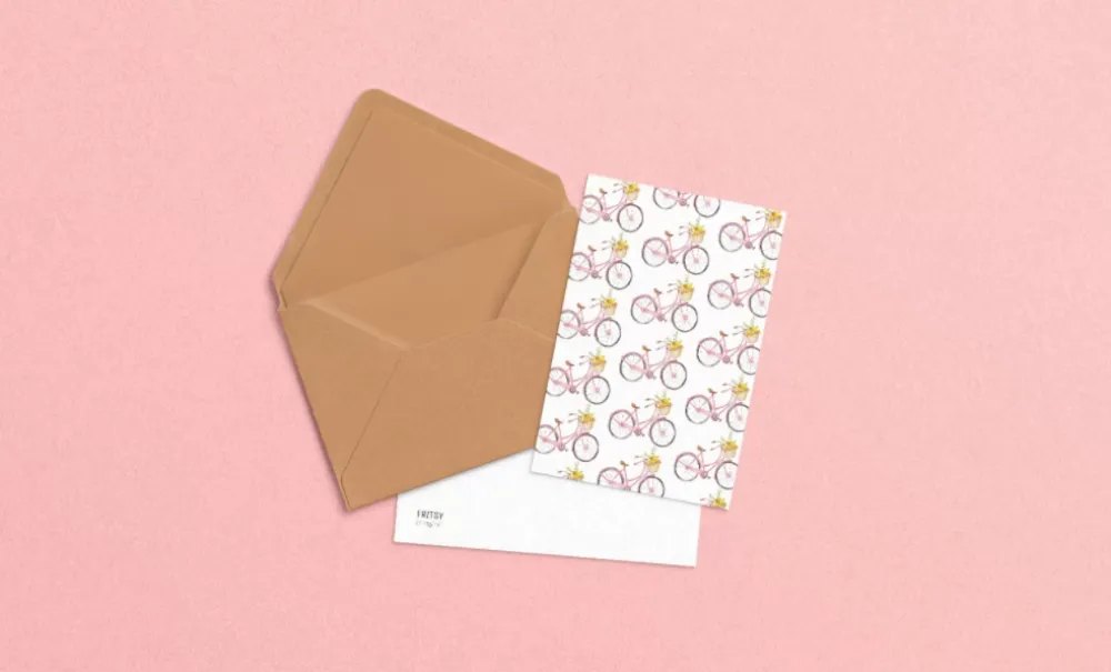 Fritsy Postkaart Fietsen