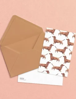 Fritsy Postkaart Teckels