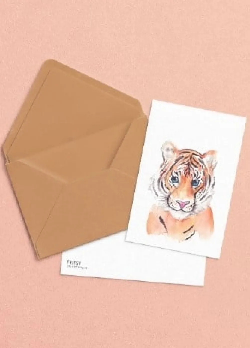Fritsy Postkaart Tijger