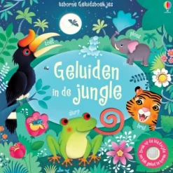 Uitgeverij Usborne Geluiden in de jungle (geluidenboek)