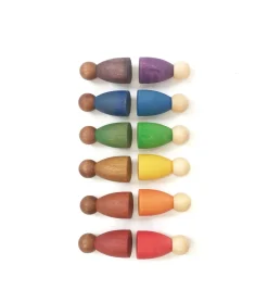Grapat Houten Poppetjes Dark Warm Nins 18-188B