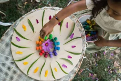 Grapat Mandala Rainbow Mushrooms Hout 36-delig 22-241