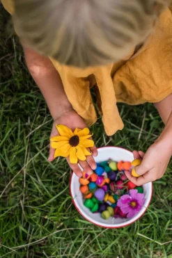 Grapat Mandala Rainbow Mushrooms Hout 36-delig 22-241