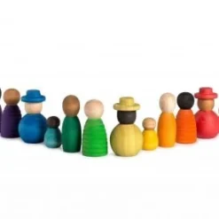 Grapat Nins Poppetjes Together Set 12-delig Hout 21-230