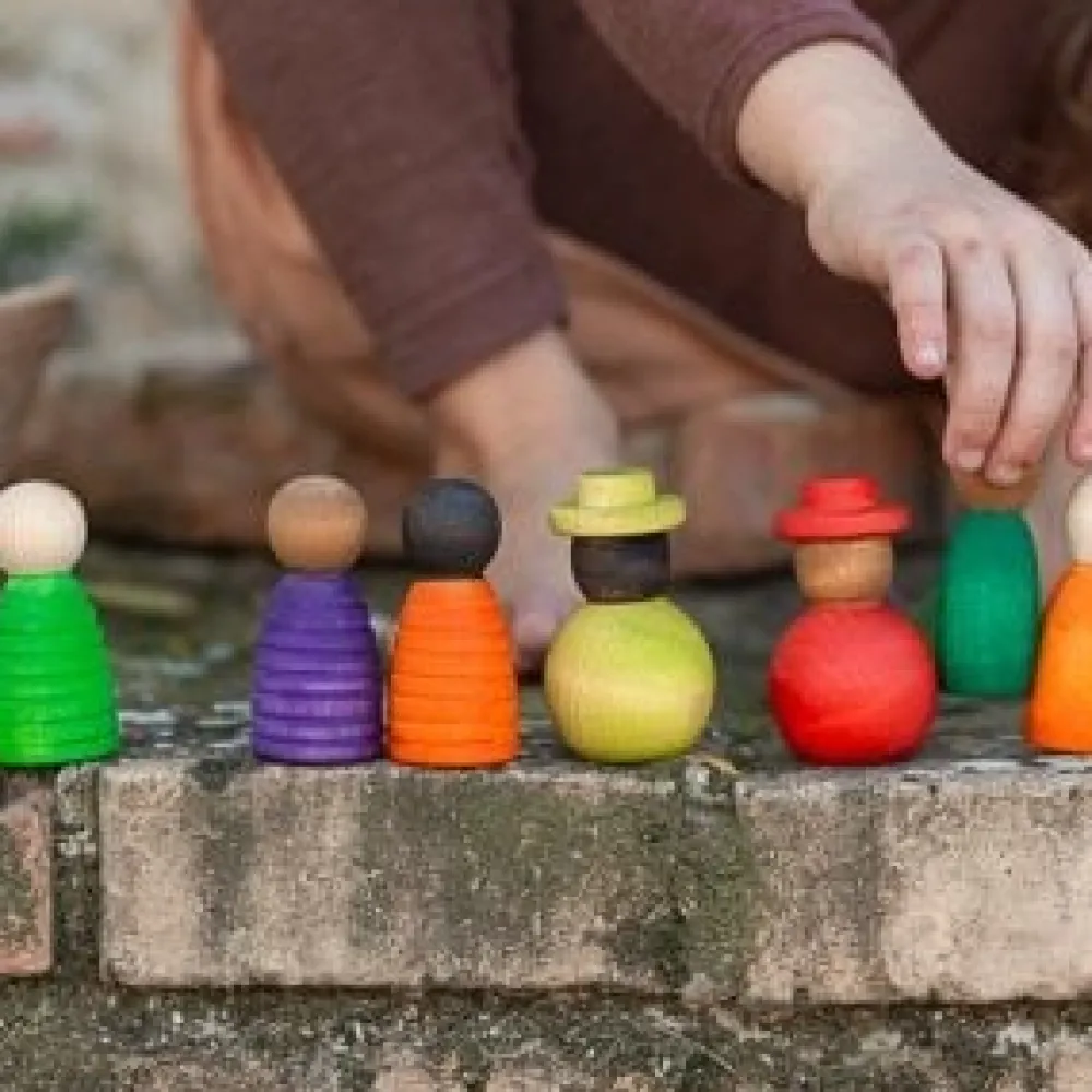 Grapat Nins Poppetjes Together Set 12-delig Hout 21-230