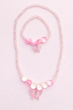 Great Pretenders Boutique Holo Pink Crystal Ketting