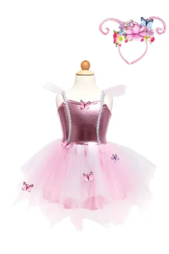 Great Pretenders Jurk met Hoofdband Woodland Butterfly Dress size 5-6