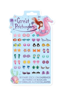 Great Pretenders Mermaid Stick on Earrings 30 pairs