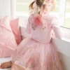 Great Pretenders Rose Goud Tutu en Vleugels Size 4-6