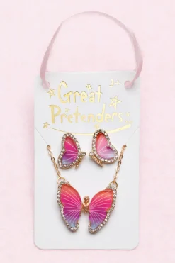 Great Pretenders Sieradenset Butterfly Necklace&Earring