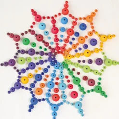 Grimm's Houten Gekleurde Kralen set 480-delig 10270