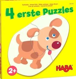 Haba 4 Eerste Puzzels Jonge dieren 2pcs