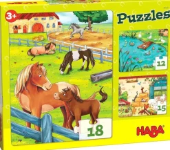 Haba Puzzels Boerderijdieren set 3-pcs
