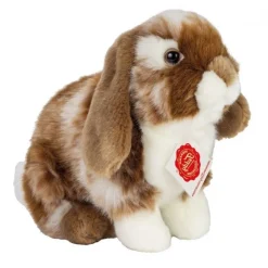 Hermann Teddy Knuffel Haas Zittend Donkerbruin