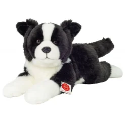 Hermann Teddy Knuffel Hond Border Collie Liggend 45 cm