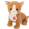 Hermann Teddy Knuffel Kat Kitten Rood 24cm