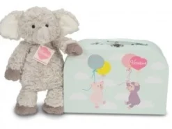 Hermann Teddy Knuffel Olifant Smartie met Koffer