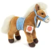 Hermann Teddy Knuffel Paard Staand met Zadel 23cm