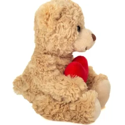 Hermann Teddy Knuffel Teddybeer met Hartje Beige 20 cm