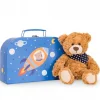 Hermann Teddy Knuffel Teddybeer Ferdi met Koffer