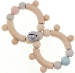 Hess Grijpfiguur Rammelaar Acht Kogels Natuurlijk Blauw/Roze