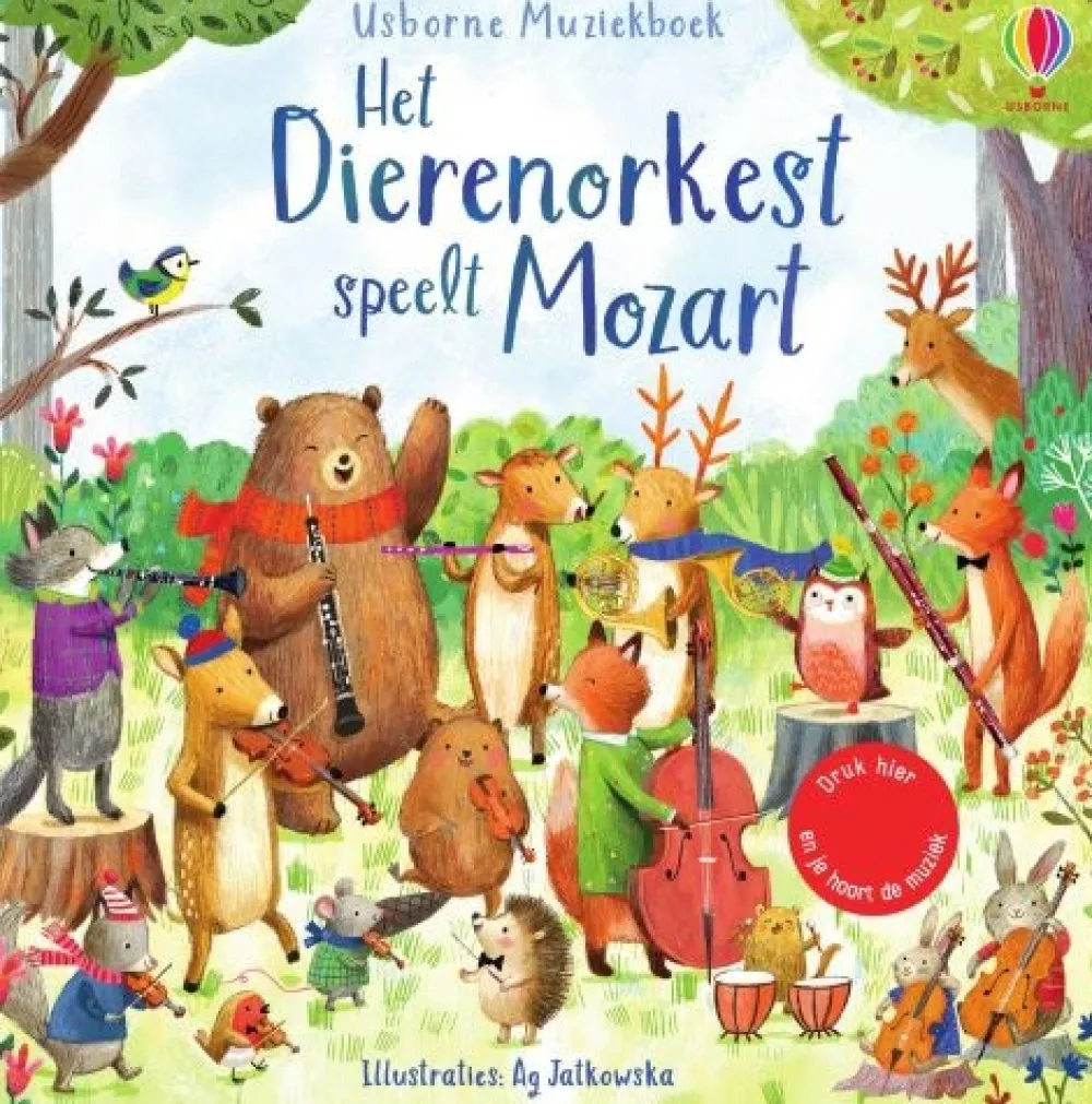 Uitgeverij Usborne Het dierenorkest speelt Mozart
