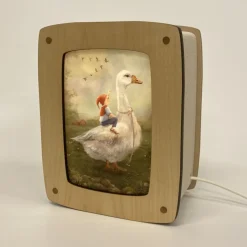 Het Houtlokael Kaartenlamp Luxe Esdoornhout