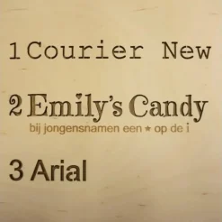 Het Houtlokael Naamlamp 3D Kasteel Hout