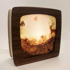 Het Houtlokael Seizoenslamp Premium Walnotenhout Walnut