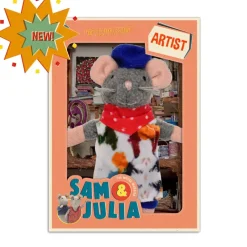 Sam&Julia Het Muizenhuis Het Muizenhuis Knuffelmuis De Kunstenaar
