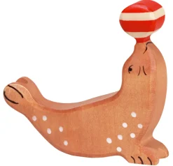 Holztiger Zeehond met Bal 80205
