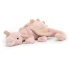Jellycat Knuffel Draak Rose Dragon Little