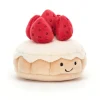 Jellycat Knuffel Gebakje Pretty Patisserie Tarte Aux Fraises