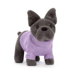 Jellycat Knuffel Hond Sweater French Bulldog Purple