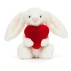 Jellycat Knuffel Konijn Bashful Bunny with Heart Little 18 cm