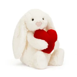 Jellycat Knuffel Konijn Bashful Bunny with Heart Original 31 cm