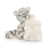 Jellycat Knuffeldoek Bashful Snow Tiger Soother
