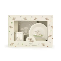 Jellycat Servies Set Bashful Bunny Kom, Kopje en Bord