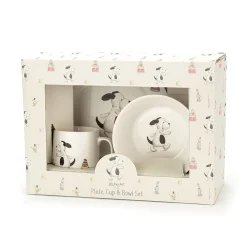Jellycat Servies Set Bashful Hond Kom, Kopje en Bord