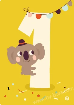 Bora Kaart met Envelop 1 Koala