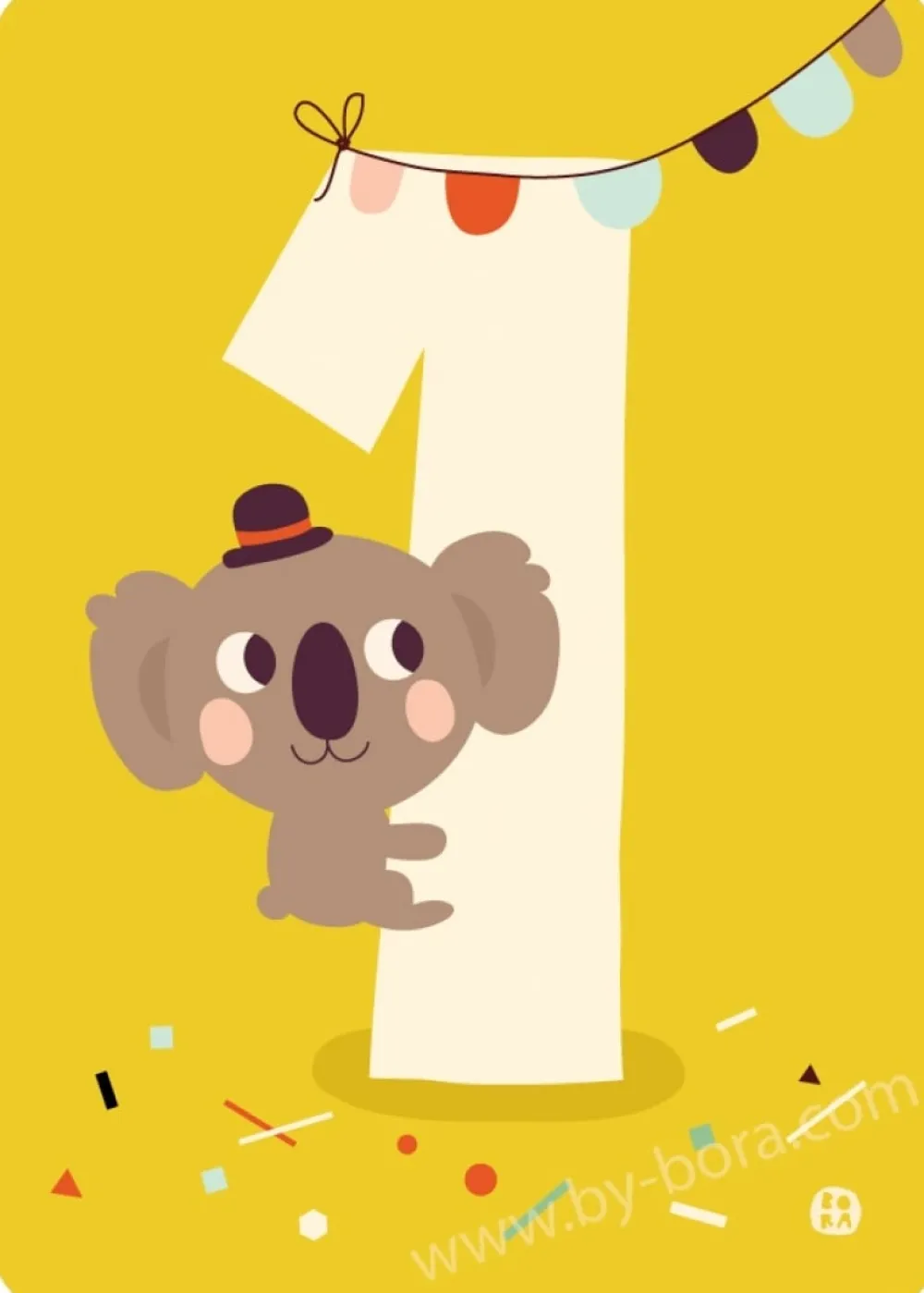 Bora Kaart met Envelop 1 Koala