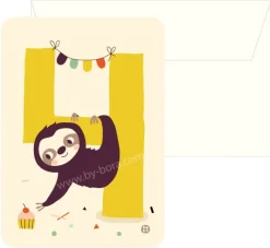 Bora Kaart met envelop 4 Sloth