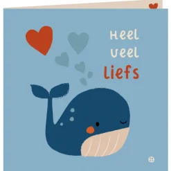 Bora Kaart met envelop Walvis