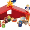 Small Foot Kerststal Kribbe  14-delig Hout