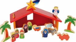 Small Foot Kerststal Kribbe  14-delig Hout