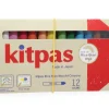 Kitpas Rijstwax (Raam)Krijt Medium Set 12-delig