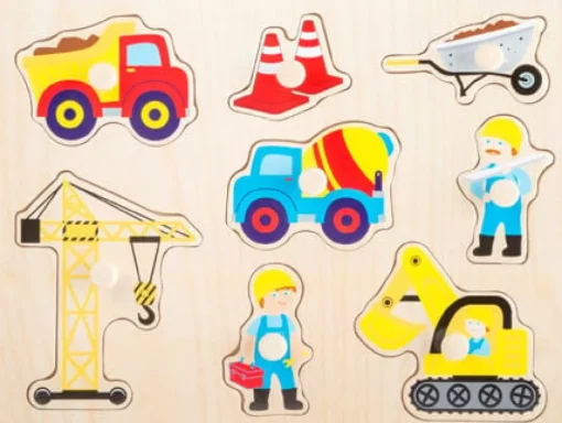 Small Foot Knoppuzzel Bouw Hout 8 pcs.