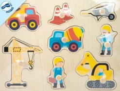 Small Foot Knoppuzzel Bouw Hout 8 pcs.