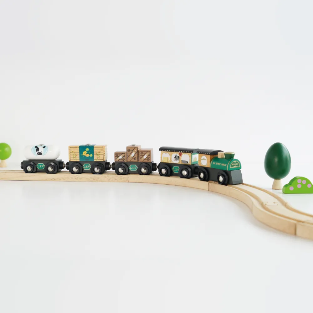 Le Toy Van -Trein Set Great Green Train Hout