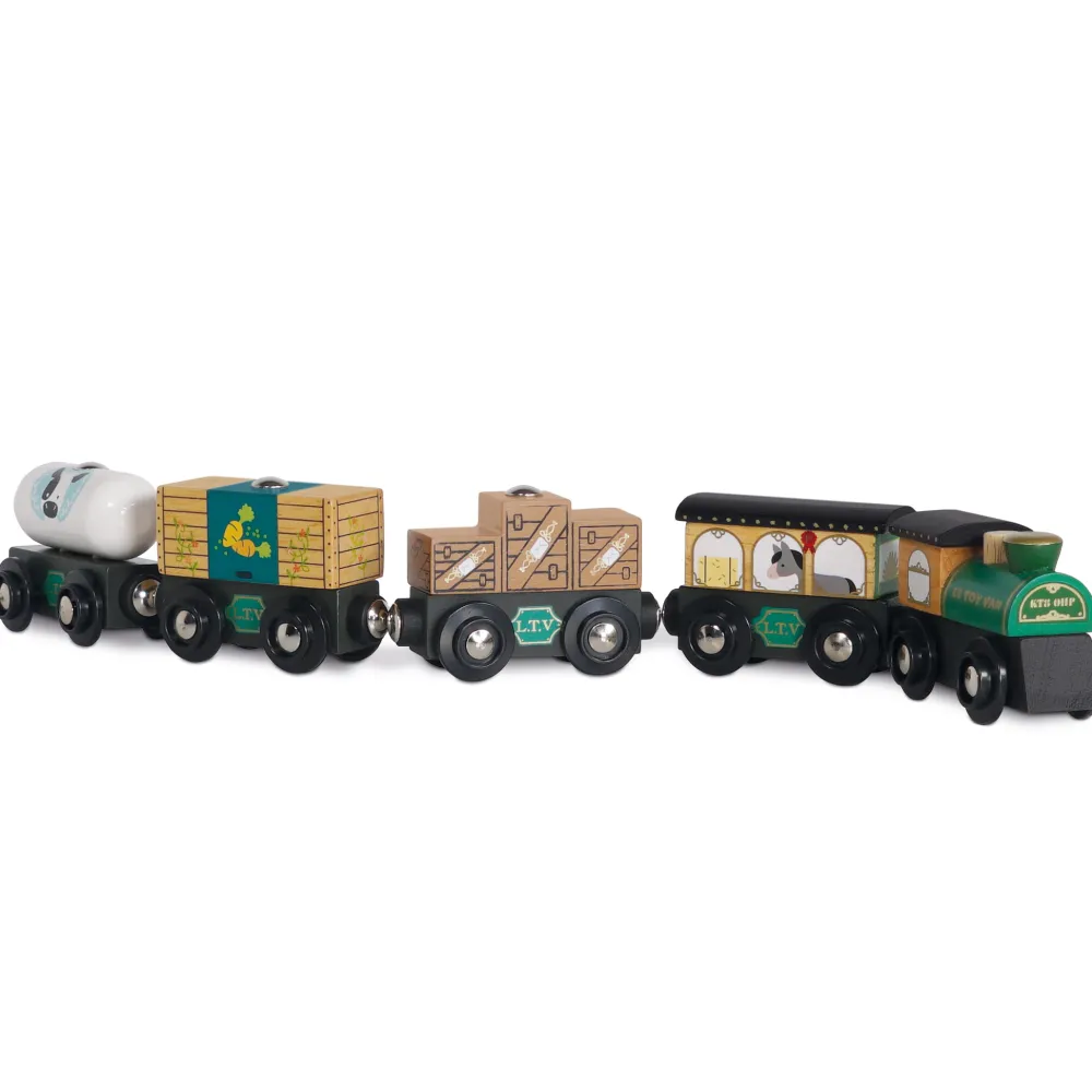 Le Toy Van -Trein Set Great Green Train Hout